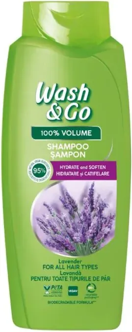 Wash & Go Lavender Extract Шампоан за всеки тип коса с екстракт от лавандула 675 мл