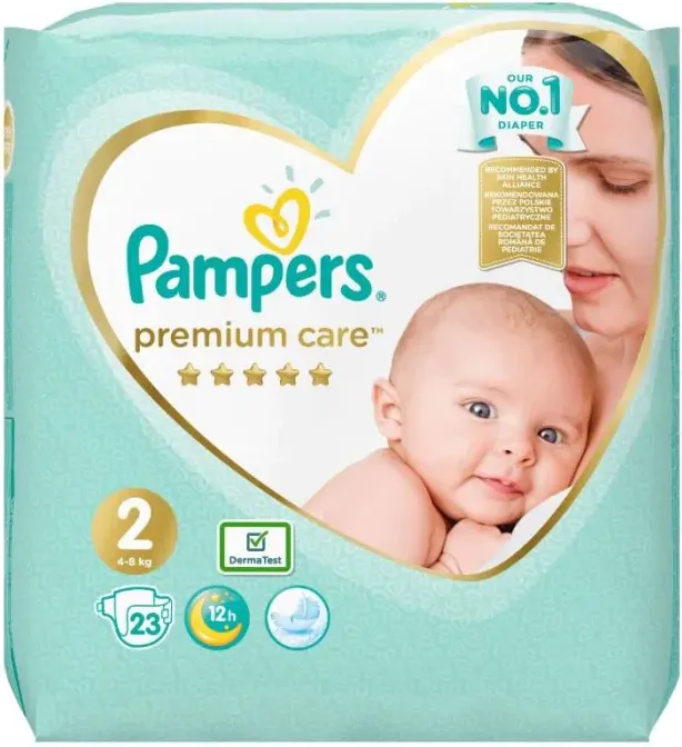 Пелени Papmpers Premium Care Размер 2 Mini 23 бр