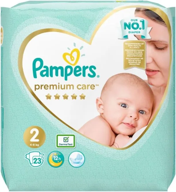 Пелени Papmpers Premium Care Размер 2 Mini 23 бр