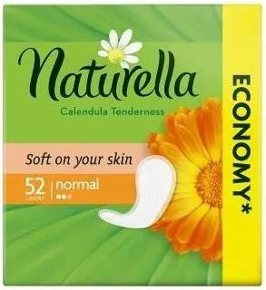 Naturella Calendula Tenderness Normal Ежедневни дамски превръзки с невен 52 бр