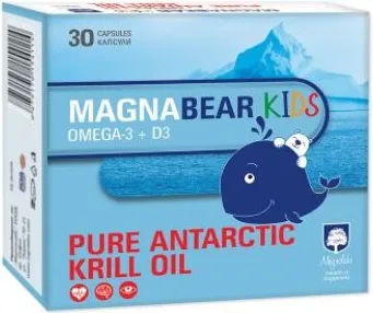 Magnabear Kids Omega-3 + D3 За висок имунитет х30 капсули Magnalabs