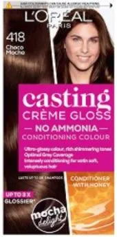 L’Oreal Casting Creme Gloss Боя за коса без амоняк 418 Choco Mocha