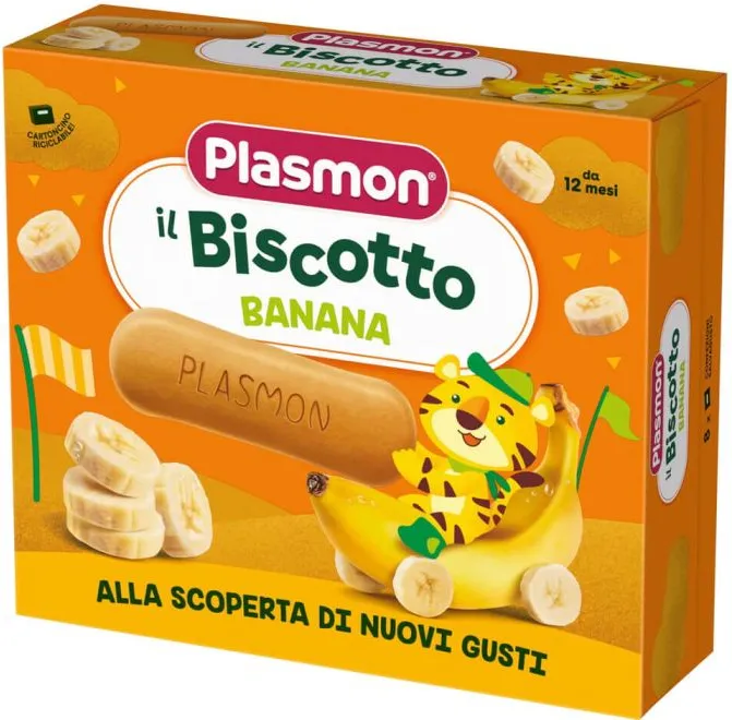 Plasmon Бишкоти за деца с банан 12М+ 320 гр