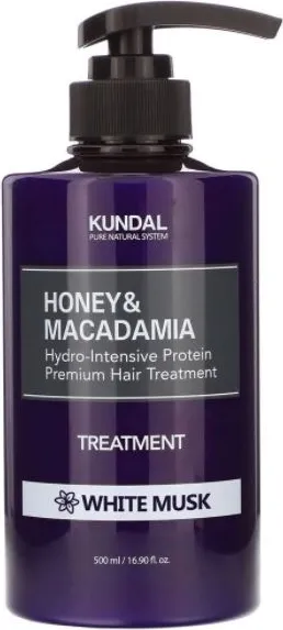 Kundal Honey & Macadamia Treatment White Musk Балсам с мед, макадамия и аромат бял мускус 500 мл