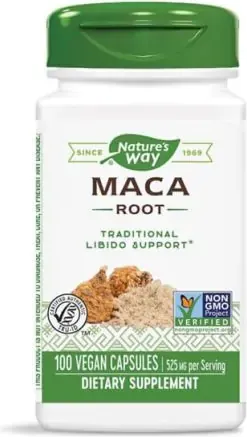 Nature's Way Maca Root Мака корен за повишаване на енергията и либидото 525 мг х100 V капсули