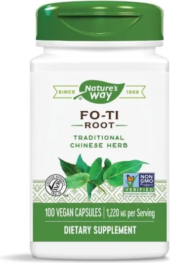 Nature's Way Fo-Ti Root Корен от Фо-Ти за жизненост и дълголетие 610 мг х100 V капсули