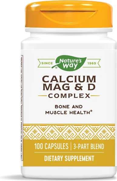 Nature's Way Calcium/Mag/D Complex Калций, магнезий, витамин D 166/83/67 мг х100 капсули