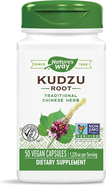 Nature's Way Kudzu Root Корен от Кудзу при алкохолна и никотинова зависимост 613 мг х50 капсули