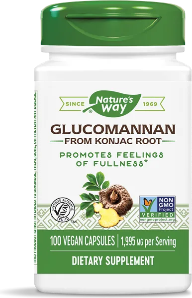 Nature's Way Glucomannan Root Корен от Картофена палма за идеалното телесно тегло 665 мг х 100 V капсули