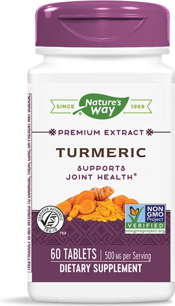 Nature's Way Turmeric Куркума природен антиоксидант с противовъзпалително действие 500 мг х60 таблетки