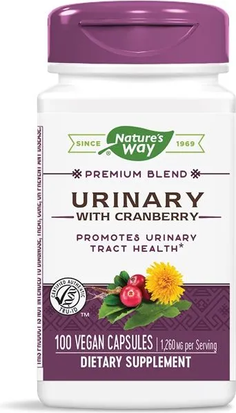 Nature's Way Urinary With Cranberry Червена боровинка в подкрепа за уринарния тракт 420 мг х 100 V капсули