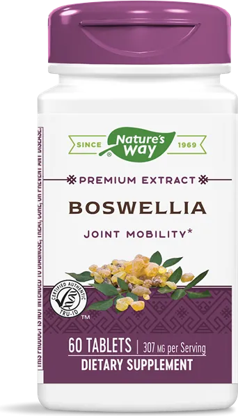 Nature's Way Boswellia Босвелия при скованост и болка в ставите 307 мг х60 таблетки