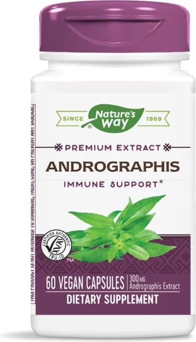 Nature's Way Andrographis Андрографис защита от настинки и грип 400 мг х 60 V капсули