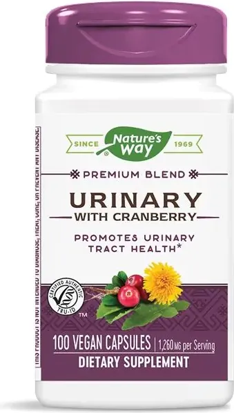 Nature's Way Urinary With Cranberry Червена боровинка в подкрепа за уринарния тракт 420 мг х 100 V капсули