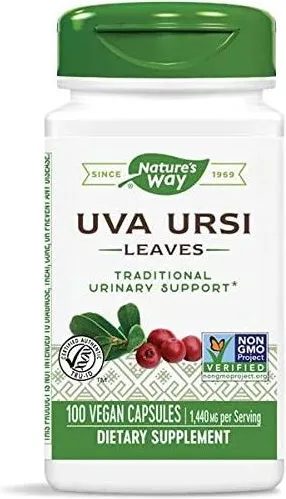 Nature's Way Uva Ursi Leaves Мечо грозде при уринарни инфекции 480 мг х100 V капсули