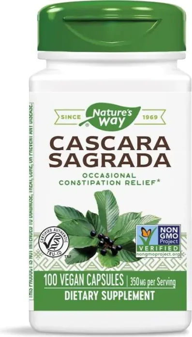 Nature's Way Cascara Sagrada Американски зърнастец с очистителен ефект 350 мг х100 капсули