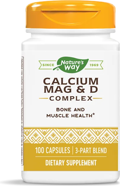 Nature's Way Calcium/Mag/D Complex Калций, магнезий, витамин D 166/83/67 мг х100 капсули