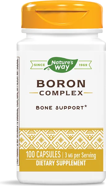 Nature's Way Boron Complex Бор за здрави кости и стави 3 мг х100 V капсули