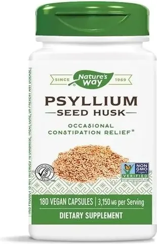 Nature’s Way Psyllium Seed Husks Хуск за пречистване на храносмилателната система 525 мг х180 V капсули