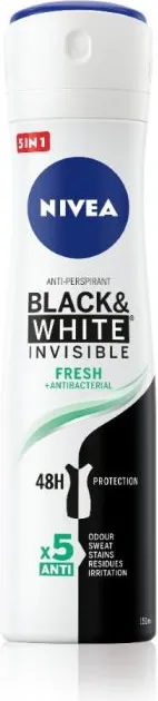 Nivea Black & White Invisible Fresh Дезодорант спрей против изпотяване за жени 150 мл