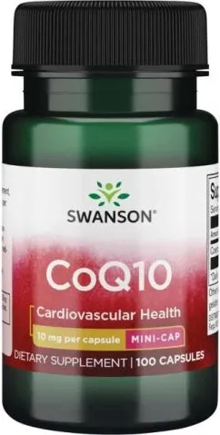 Swanson CoQ10 Коензим Q10 10 мг х100 капсули