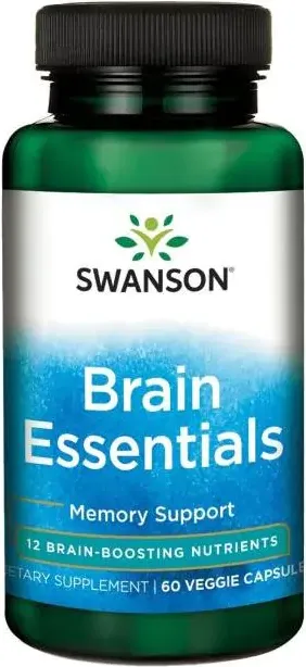 Swanson Brain Essentials Добавка за здравето на мозъка х 60 капсули