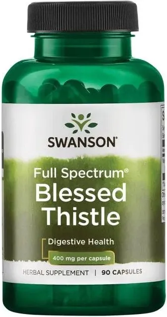 Swanson Full Spectrum Blessed Thistle Пълен спектър благословен трън 400 мг х 90 капсули