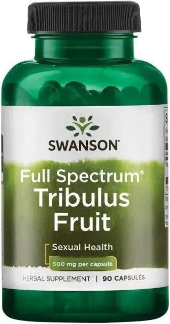 Swanson Full Spectrum Tribulus Fruit Пълен спектър плод трибулус 500 мг х 90 капсули