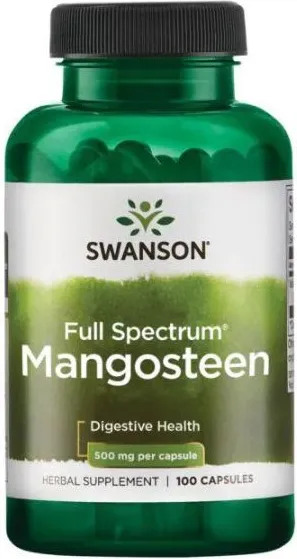 Swanson Full Spectrum Mangosteen Мангостин 500 мг х 100 капсули