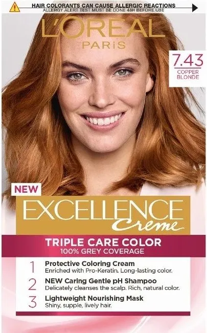 L’Oreal Excellence Creme Боя за коса 7.43 Copper Blonde