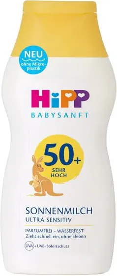HiPP Baby Слънцезащитно мляко за бебета SPF50+ 200 мл