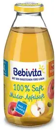 Bebivita сок меки ябълки без глутен 4М+ 200 мл