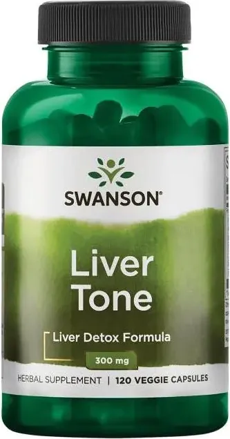 Swanson Liver Tone Liver Detox Formula Формула за детоксикация на черния дроб 300 мг х 120 капсули