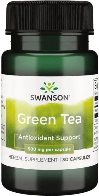 Swanson Green Tea Зелен чай 500 мг х 30 капсули