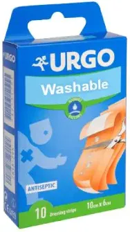 Urgo Washable Миещ се пластир 10 см х 6 см х 10 бр