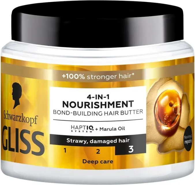 Gliss 4-in-1 Nourishment Подхранваща маска за суха и увредена коса 400 мл