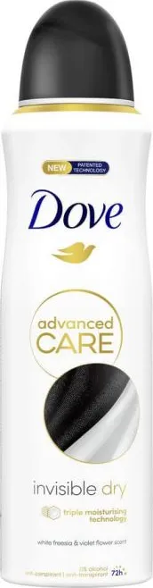 Dove Advanced Care Invisible Dry Дезодорант спрей против изпотяване за жени 200 мл