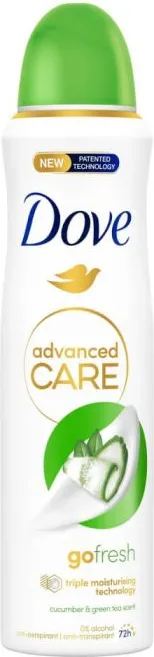 Dove Advanced Care Go Fresh Cucumber & Green Tea Дезодорант спрей против изпотяване за жени 150 мл