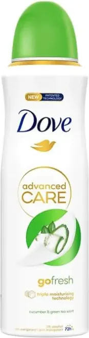 Dove Advanced Care Go Fresh Cucumber & Green Tea Дезодорант спрей против изпотяване за жени 200 мл