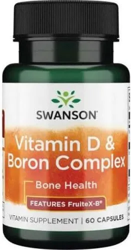 Swanson Vitamin D & Boron Complex Витамин Д и Борон комплекс х 60 капсули