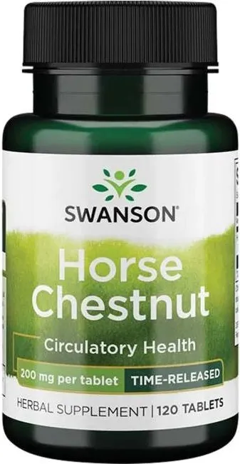 Swanson Timed-Release Horse Chestnut Див конски кестен с 22 % есцин 200 мг х 120 таблетки