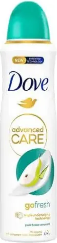 Dove Advanced Care Go Fresh Pear & Aloe Vera Дезодорант спрей против изпотяване за жени 150 мл