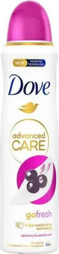 Dove Advanced Care Acai Berry & Waterlily Дезодорант спрей против изпотяване за жени 150 мл