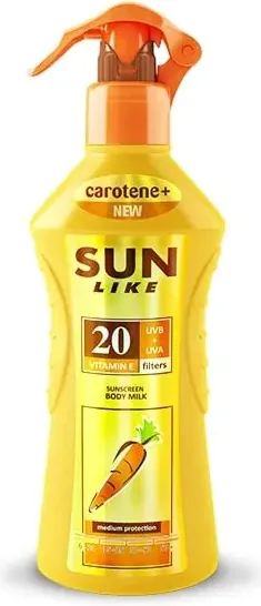 Sun Like Слънцезащитно мляко за тяло SPF20 200 мл