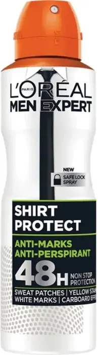 L’Oreal Men Expert Shirt Protect Део спрей против изпотяване за мъже 150 мл