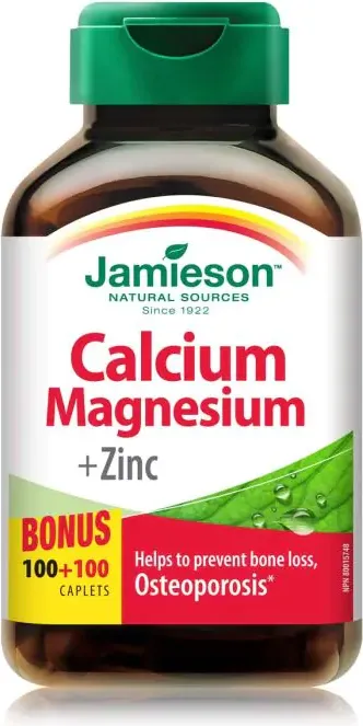 Jamieson Calcium, Magnesium + Zink Калций, Магнезий + Цинк х 100 + 100 таблетки