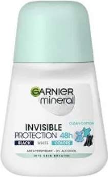 Garnier Mineral Invisible 48h Clean Cotton Black and White Colors Рол-он против изпотяване за жени 50 мл