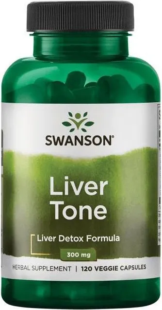 Swanson Liver Tone Liver Detox Formula Формула за детоксикация на черния дроб 300 мг х 120 капсули