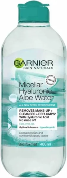 Garnier Skin Naturals Hyaluronic Aloe Мицеларна вода с хиалуронова киселина и алое вера 400 мл