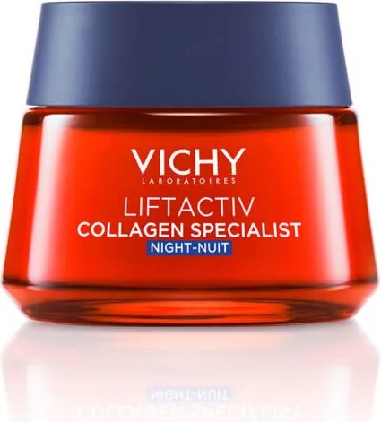 Vichy Liftactiv Collagen Specialist Нощен възстановяващ лифтинг крем за лице против бръчки 50 мл